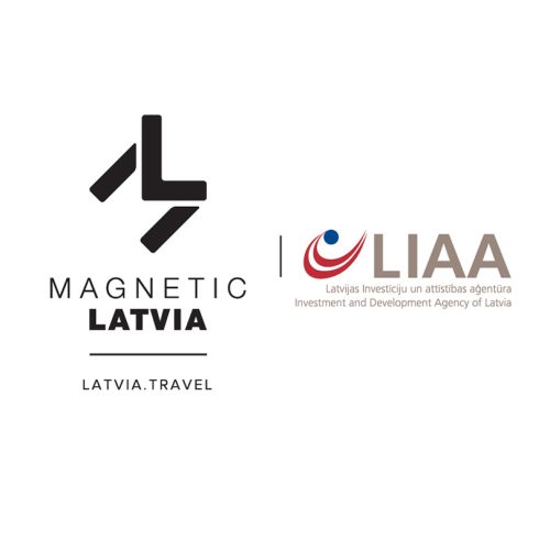 Magnetic latvia and LIAA logo
