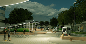 Skanstes City - Pocket Park and Infrastructure island 